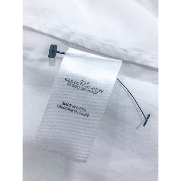 Tibi Asymmetrical Cotton Button Up Shirt - Picture 7 of 11